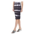 thumbnail image 3 of CALVIN KLEIN Womens Navy Tie Dye Knee Length Pencil Skirt XL, 3 of 4