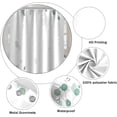 thumbnail image 5 of Green Eucalyptus Leaves Shower Curtain Modern Minimalism Branches Leaf for Bathroom Shower Curtain Decor Waterproof Polyester Fabric with Hooks, 72x72 Inch, 5 of 6