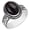 Black Onyx, variant on Black Onyx Ring Size 10.5 Sterling Silver Plated For Women, Black Stone July Birthstone Southwest Bohemian Jewelry Christmas Mother's Day Gifts For Her