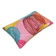 thumbnail image 3 of Balery Colorful Wool Balls Bedding Queen Pillow Cases - Envelope Closure - Soft Brushed Microfiber Fabric - Shrinkage and Fade Resistant Pillow Cases-20"x30", 3 of 9