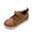 BROWN, variant on DREAM PAIRS Boys Casual Dress Sneakers – Oxford-Style School Uniform Shoes for Toddlers & Little Kids
