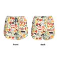 thumbnail image 3 of Fuzoiu Farm Print Women's Athletic Shorts, Double-Layer Running Shorts with Pocket,Women's Workout Shorts for Yoga, Gym, and Workouts-Large, 3 of 7