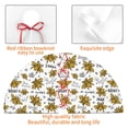 thumbnail image 4 of Sikiie Hohey Bee Golden2 30-48 inches {designName} Print Christmas Tree Skirt Snowman Xmas Tree Skirt with Edge Christmas Decorations for Holiday Party30", 4 of 7