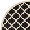 thumbnail image 2 of Safavieh Courtyard Black Indoor Outdoor Rug - Round 4', 2 of 4