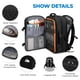 thumbnail image 4 of Mochila de viaje Rcrirth Carry On 40L para aviones negra, 4 of 6