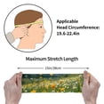 thumbnail image 4 of Lsque Mountain Daisy Meadow Pattern Sweatbands Sports Headband for Men & Women - Moisture Wicking Athletic Cotton Terry Cloth Sweatband for Tennis, Basketball, Running, 4 of 9