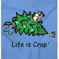 thumbnail image 2 of Life is Crap Christmas Tree Vs Cat Men's Graphic T Shirt Tees Brisco Brands M, 2 of 6