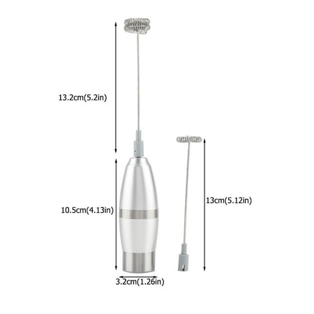LYUMO Handheld Electric Milk Frother Coffee Foam Maker with Stainless