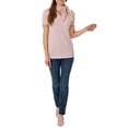 thumbnail image 3 of Time and Tru Women's Essential Short Sleeve V-Neck T-Shirt, 3 of 4