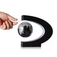 thumbnail image 5 of Magnetic Levitation Floating Globe with LED Lights 3 inch Map Globe with C Shape Base for Educational Home Office Desk Bookshelf Decor, Cool Tech Gift for Business Men Father Boys,silver, 5 of 5