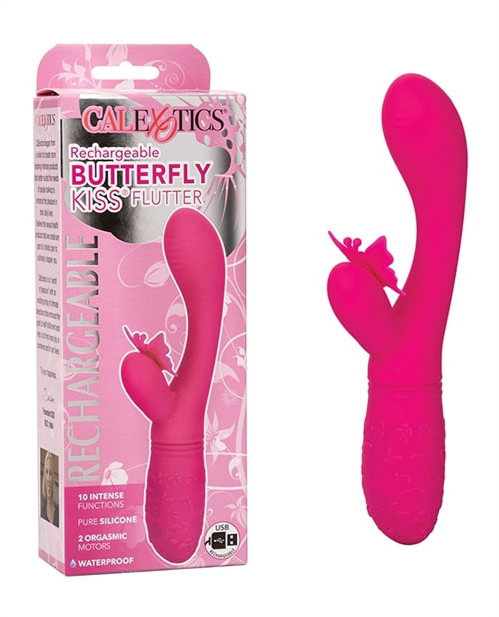 CalExotics The Original Butterfly Kiss G-Spot Vibrator, Pink