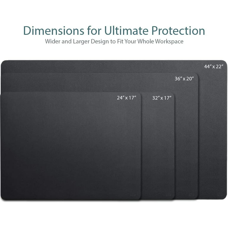 Large Desk mat & PU Leather,Mouse pad,Non-Slip Office Leather Desk Mat,Waterproof  Desk Writing Pad for Office/Home，36 inches x 20 inches 