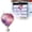 Pink, variant on Solar Hot Air Balloon Hanging Light, 2D Stained Glass Style Acrylic Outdoor Pendant, Flickering Flame Decorative Lantern, for Garden Patio Porch Yard Party