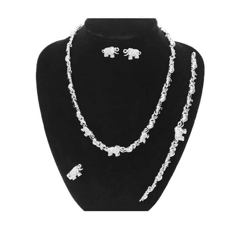 Jewelry set For Women Women s Hugs Kisses XOXO 4 Pieces