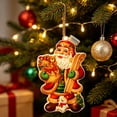thumbnail image 6 of Christmas Snowflake Ornaments, Lighted Christmas Ornament Hanging Decoration for Christmas Tree Door Wall Home Party, Holiday Gift for Family Friends Home Decoration, 6 of 6