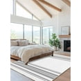 thumbnail image 2 of Colorful Stripes Area Rug for Bedroom 2.7x5 Ft Grey Wood Texture White Super Soft fuzzy Throw Rug Non-Slip Fluffy Plush Indoor Floor Carpet for Living Room Nursery Home Decor, 2 of 8
