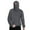 Z64-Grey, variant on Balaclava Hoodie for Men, Loose Masked Zipper Sweatshirt with Pocket