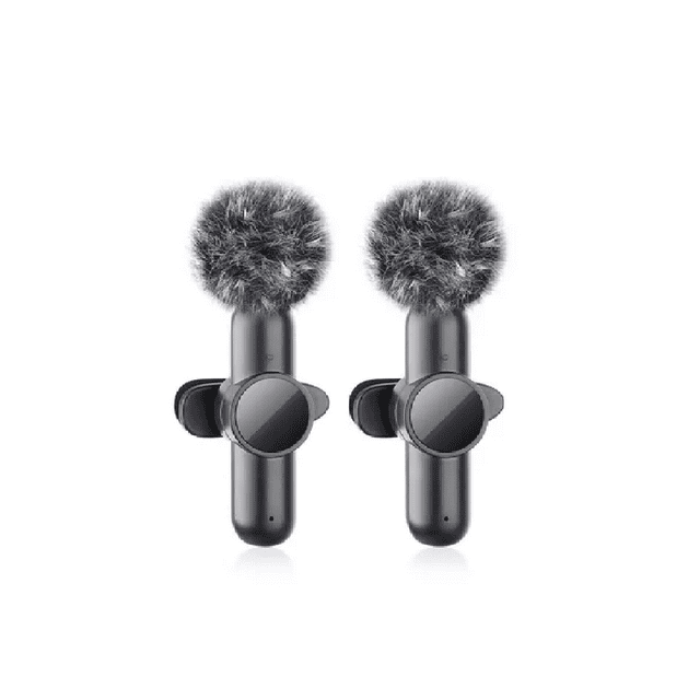 2 Micrófonos Inalámbrico Solapa Lavalier Para iPhone Android