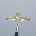 thumbnail image 2 of 1.70Ct Marquise Cut Lab Created Diamond Engagement Ring 14k Yellow Gold Plated, 2 of 4