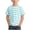 Light Blue, variant on FSYBOA Boys Cotton T-shirts, Crew Neck Stripe Shorts Sleeve Kids Tees Summer Tops Black Size 10-12 T