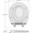 thumbnail image 5 of Toilet Seats Round, Toddler Potty Training Seat Built-In, Quiet-Close Lid, Safe PP Material, Easy Installation & Release with Hardware, 5 of 6