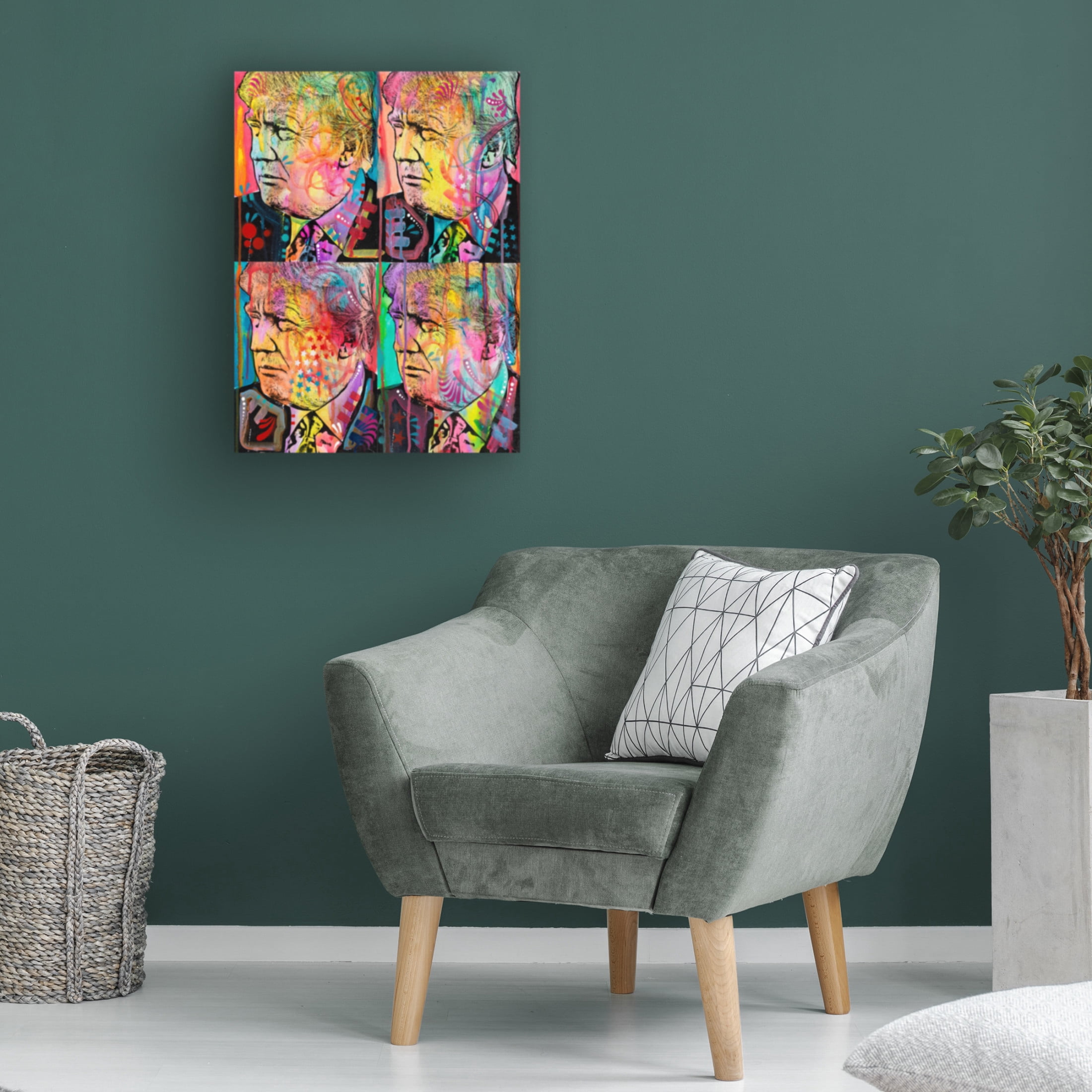 Canvas Wall Art - Dean Russo 'Trump 4 Up' Wall Art for Living Room, Bedroom, or Office Décor by Trademark Fine Art - 24 x 32 Inches