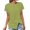 C623 Green, variant on Shirts For Women Crew Neck Short Sleeve Mesh Knit Solid Color Casual Summer Womens T Shirt Green