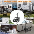 thumbnail image 5 of Sidasu RV Steps with Handrail,Hot Tub Steps with Handrail,Mobile Home Stairs 3 Steps,Non Slip Panel,Portable Stairs for 5th Wheel RV, 5 of 10
