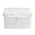thumbnail image 1 of Tnarru Kimchi Container Fresh Keeping Box with Press Plate Rectangle Pickle Jar Food Storage Box for Fridge Office Refrigerator Work 4L Pickle Jar, 1 of 8