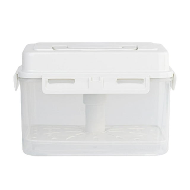 GUOOL Kimchi Container Leakproof Food Storage Box for Countertop Camping Household 4L Pickle Jar