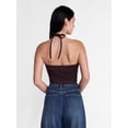 thumbnail image 3 of Madden NYC Women’s Faux Suede Hanky Hem Halter Top, Sizes XXS-XXL, 3 of 5