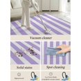 thumbnail image 5 of Purple White Striped Area Rug for Bedroom 3x5 Ft Rectangular Geometric Super Soft fuzzy Throw Rug Non-Slip Fluffy Plush Indoor Floor Carpet for Living Room Nursery Home Decor, 5 of 8