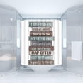 thumbnail image 2 of Lake Rules of Cabin Shower Curtain Vintage Wooden Lake Rules Rustic Lodge Funny Inspirational Quotes Plank Camping Retro Farmhouse Bathroom Decor Fabric Curtain with Hooks, 2 of 3