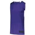 thumbnail image 2 of Augusta M Step-Back Basketball Jersey Purple/White 1730, 2 of 2