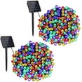 thumbnail image 3 of Toodour Luces solares de Navidad, 2 paquetes de 72 pies 200 LED 8 modos de cadena de luces solares, luces de Navidad solares impermeables al aire libre para jardín, patio, valla, balcón, decoraciones, 3 of 4