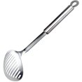 thumbnail image 2 of Cuchara con ranuras, colador, cucharón, espátula de metal de acero inoxidable resistente, cuchara ranurada para espumadera, cuchara de cocina para cocina, cuchara para cocina, 2 of 5