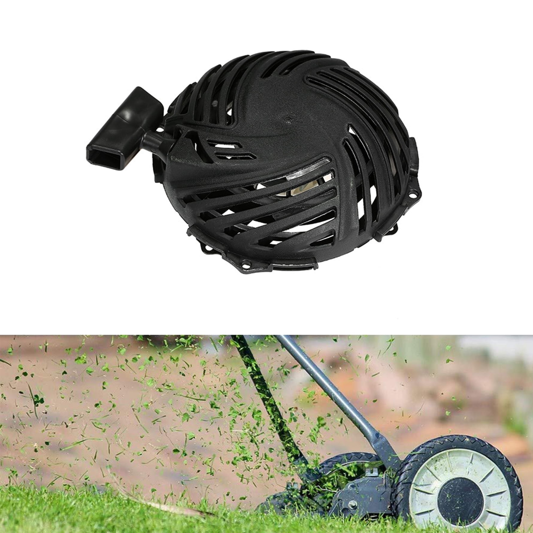 Push Mower Replacing Pull Cord On Briggs And Stratton Mower Lawn