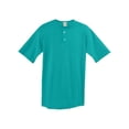 thumbnail image 2 of Augusta Sportswear 2XL Two-Button Baseball Jersey Teal 580, 2 of 4