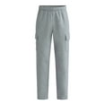 thumbnail image 3 of Athletic Works Men's and Big Men's Fleece Cargo Sweatpants, Sizes XS-4XLT, 3 of 5