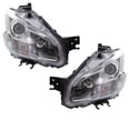 thumbnail image 2 of CAPA For 09-14 Maxima w/o Sport Headlight Headlamp Head Light with Bulb SET PAIR, 2 of 5