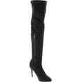 thumbnail image 7 of Breckelles Beverly-15 Women Faux Suede Pointy Toe Stiletto Heel Thigh High Boot, Black, 8, 7 of 7
