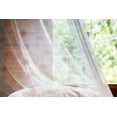 thumbnail image 2 of Brown and Blue Tulle Curtains with Rod Pocket, Twirls Vortex Design Geometric Curved Lines Hypnotic Elements, Sheer Drape for Wedding Party 2 Panels, 7 Sizes, Pale Blue Mustard Umber, by Ambesonne, 2 of 3