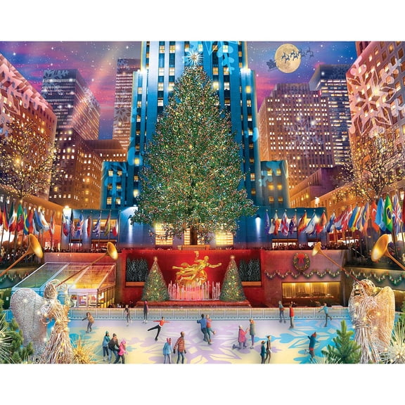 White Mountain® Rockefeller Christmas Jigsaw Puzzle