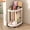 White, variant on Multifunctional Storage Basket with Wheels (1pc) Modern Movable Organizer Bin, Suitable for Storing Various Holiday Gifts, Shelf Baskets