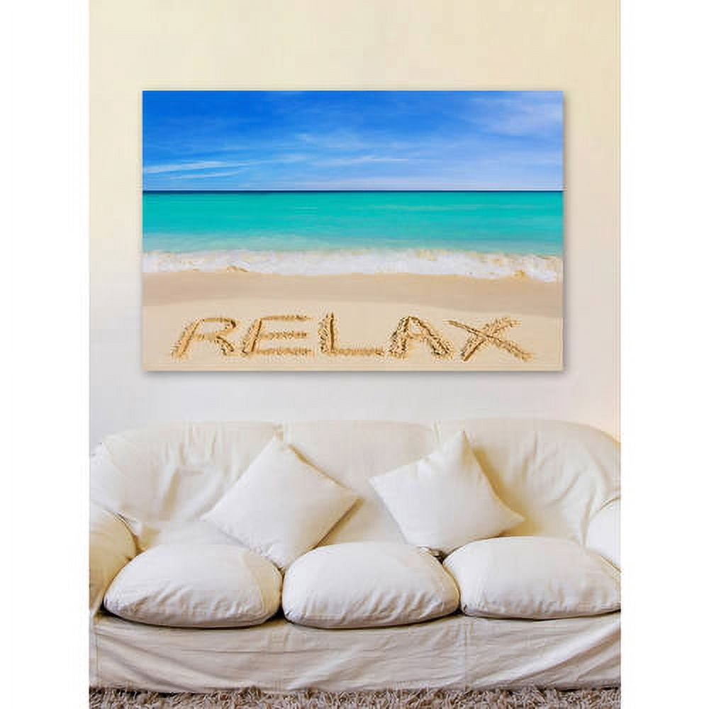 "Relax" Painting Print on Wrapped Canvas