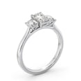thumbnail image 2 of Nerra Jewel - 14K White Gold Plated Diamond Ring - 1.7 Ct Prong Set Princess Diamond Engagement Ring - Engagement Wedding Trilogy Ring for Women's - Unique 3 Stone Engagement Wedding Rings, 2 of 4
