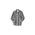 thumbnail image 1 of Camisa de franela Aeropostale con Botones para hombre gris extragrande, 1 of 1