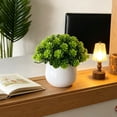 thumbnail image 6 of Artificial Green Plant,Simulation Potted Plant for Home Decor,Small Bonsai Ornament for Living Room, artificial Plant for Shelf and Porch, No Maintenance Decorative Foliage, 6 of 7