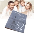 thumbnail image 1 of Premium Leather 52 Week Challenge Book, Cash Envelopes Transparent PP Film Money Saving Planner Book for Couples, Families, 1 of 7