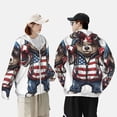 thumbnail image 4 of Lsque Patriotic Boxing Bear Art UPF 50+ Lightweight Sun Protection Men's Women's Long Sleeve Shirt, Hoodie Performance -Large, 4 of 9
